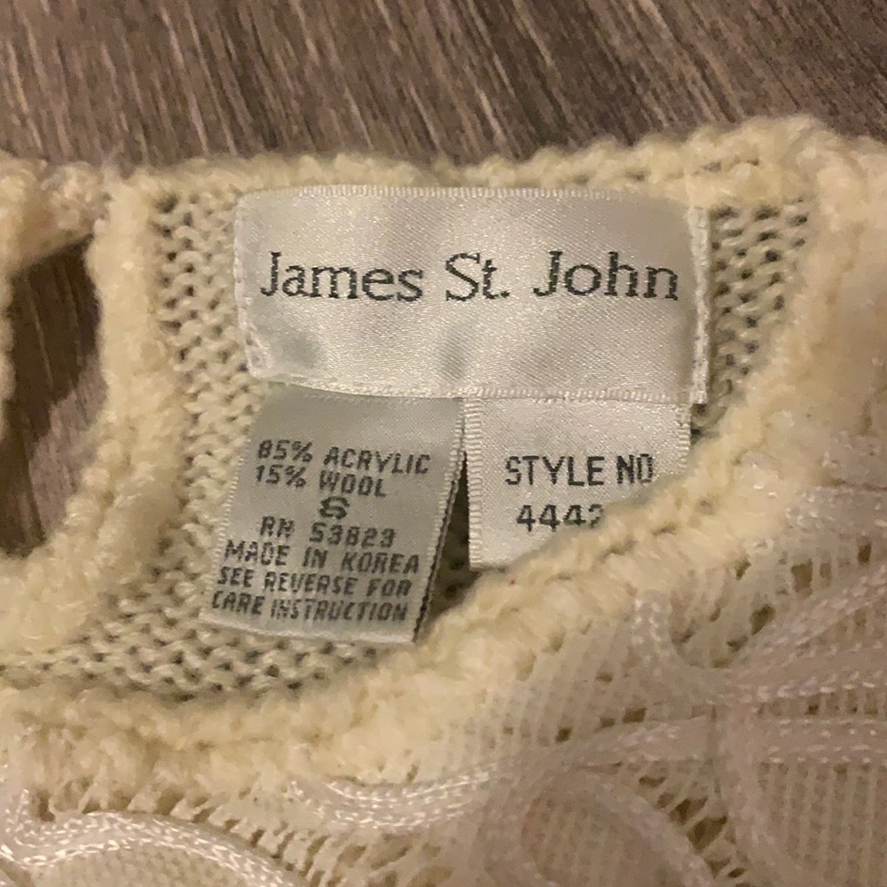 💕BOGO💕James St. John vintage floral lace sweater - Picture 3 of 11